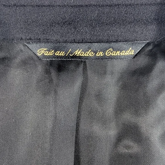 Loro Piana Saks Fifth Avenue Blazer 46L Black 100% Cashmere Sport Coat Jacket